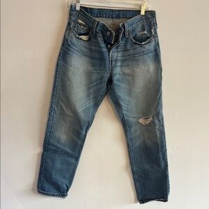 Levi's Relaxed Fit Distressed Blue Jeans